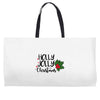 holly jolly christmas Weekender Totes