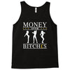 money over bitches graphic Tank Top