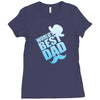 World's Best Dad Ever Ladies Fitted T-Shirt