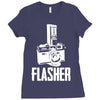flasher camera Ladies Fitted T-Shirt