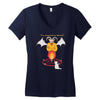 black meowgic Women's V-Neck T-Shirt