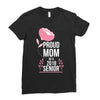 proud mom senior 2018 .. Ladies Fitted T-Shirt