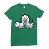 white Ladies Fitted T-Shirt