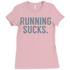 running sucks Ladies Fitted T-Shirt
