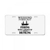 fishing funny License Plate