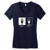 metal fork Women's V-Neck T-Shirt