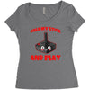 gaming hold and play Women's Triblend Scoop T-shirt