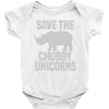 save the chubby unicorns (2) Baby Onesie