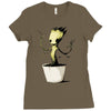 baby groot Ladies Fitted T-Shirt