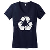 rock paper scissors cycle Women's V-Neck T-Shirt