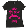 queens are born in july Ladies Fitted T-Shirt