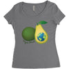 vegan world Women's Triblend Scoop T-shirt