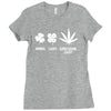 normal lucky super fucking lucky Ladies Fitted T-Shirt
