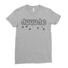 dude (3) Ladies Fitted T-Shirt