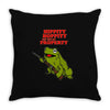 hippity hoppity get off my property Throw Pillow