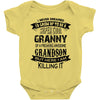Super Cool Granny Of A Freaking Awesome Grandson Baby Onesie