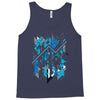 blue vectorfunk Tank Top