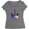 4th of July Women's Triblend Scoop T-shirt