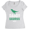 Daddysaurus Women's Triblend Scoop T-shirt