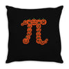 pumpkin pi Throw Pillow