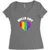 Hella Gay Women's Triblend Scoop T-shirt