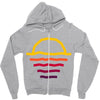 sunset line Zipper Hoodie