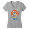 japanese world Women's V-Neck T-Shirt