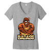 badass Women's V-Neck T-Shirt
