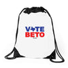 vote beto texas Drawstring Bags