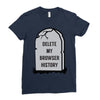 delete my browser history Ladies Fitted T-Shirt