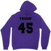 Trump 45 jersey number Unisex Hoodie