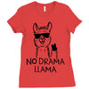 no drama llama Ladies Fitted T-Shirt