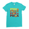 pizza lover 2 Ladies Fitted T-Shirt