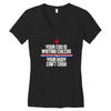 your ego is writing checks boyfriend Women's V-Neck T-Shirt