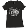 this is what an awesome chef looks like Ladies Fitted T-Shirt
