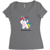 Unicorn Women's Triblend Scoop T-shirt