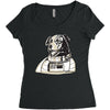 Space Dog-Laika Women's Triblend Scoop T-shirt