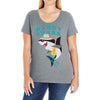 Daddy Shark -Shark Do Do Do Ladies Curvy T-Shirt