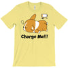 corgi cute puppy low battery charge me T-Shirt