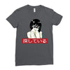 Sad Japanese Aesthetic Ladies Fitted T-Shirt