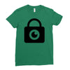 padlock eye Ladies Fitted T-Shirt