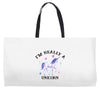 i'm really a unicorn Weekender Totes