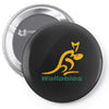 wallabies gold logo Pin-back button