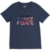 United States Space Force American Flag V-Neck Tee