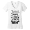 My Papa is Totally My Most Favorite Guy Of All Time Women's V-Neck T-Shirt