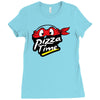 pizza time Ladies Fitted T-Shirt