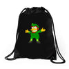 happy saint patrick day simpson Drawstring Bags