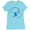 out baby fished Ladies Fitted T-Shirt