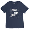 real men quilt V-Neck Tee