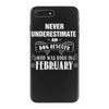 never underestimate an old man who was born in february iPhone 7 Plus Case